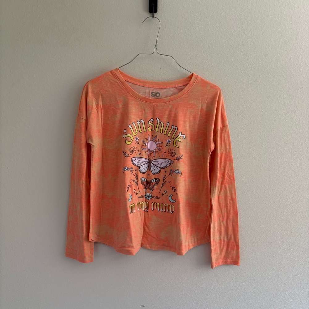 SO • Kids “The Favorite Tee” Orange‎ Long Sleeve Shirt